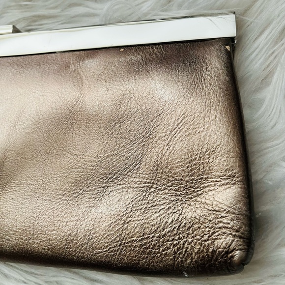 Calvin Klein Metallic Bronze Kisslock Evening Bag (see description) - Picture 6 of 12
